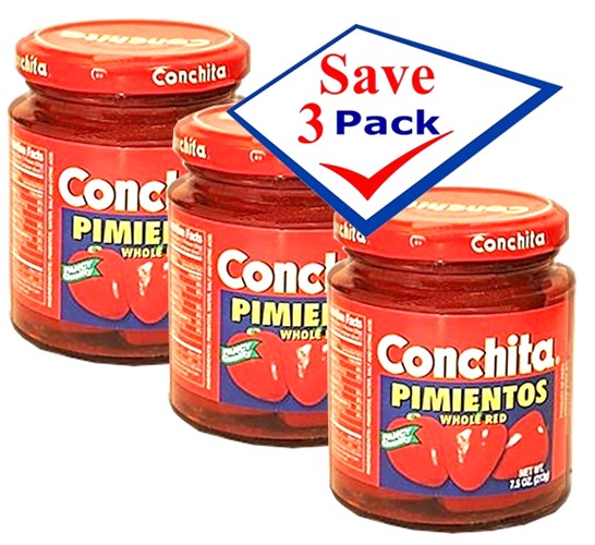 Conchita sweet imported pimentos 7 1/2 on jar. Pack of 3